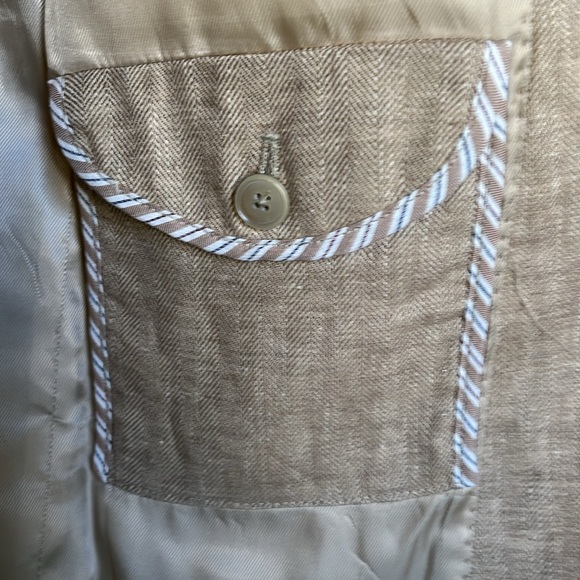 Egara Men’s Blazer Size 42R Herringbone Twill Sz 42 R - Picture 8 of 11